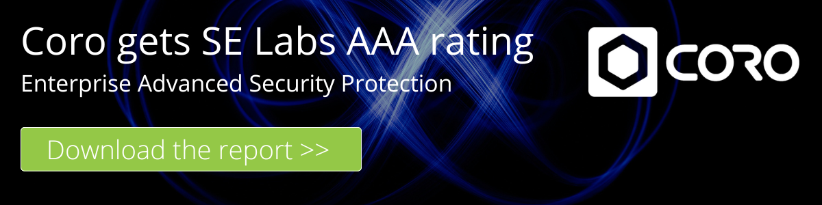 Coro gets SE Labs AAA rating