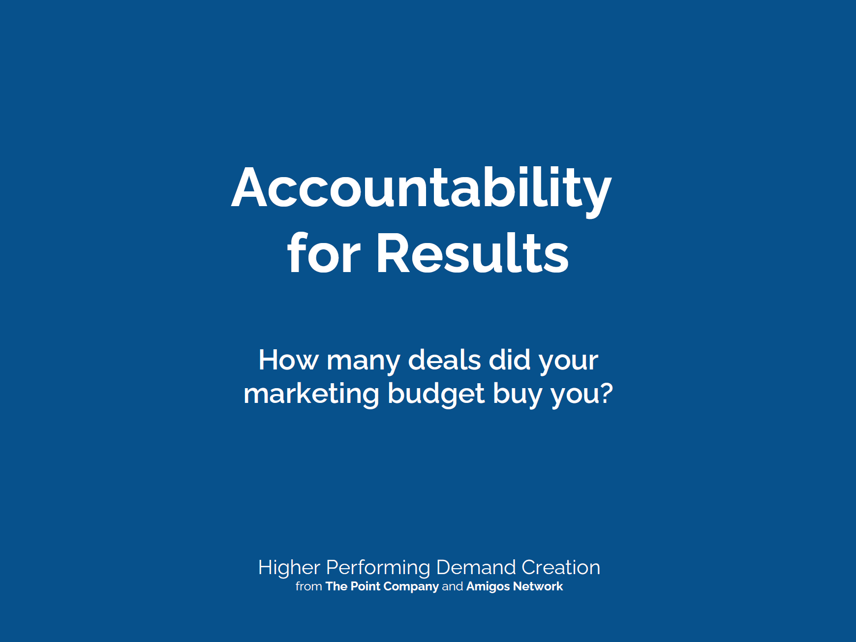 >Part 7: Accountability for Results